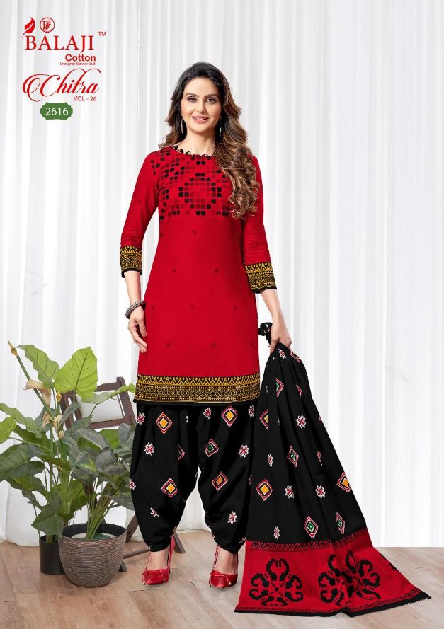 Balaji Chitra 26 Fancy Regular Wear Designer Printed Cotton Dress Material Collection